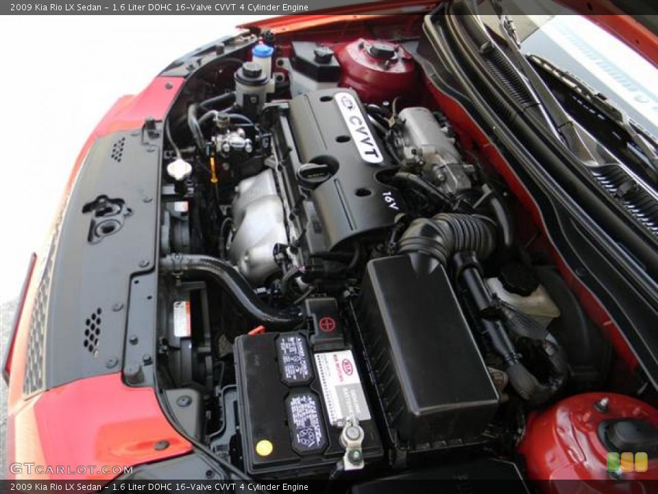1.6 Liter DOHC 16-Valve CVVT 4 Cylinder Engine for the 2009 Kia Rio #67287764