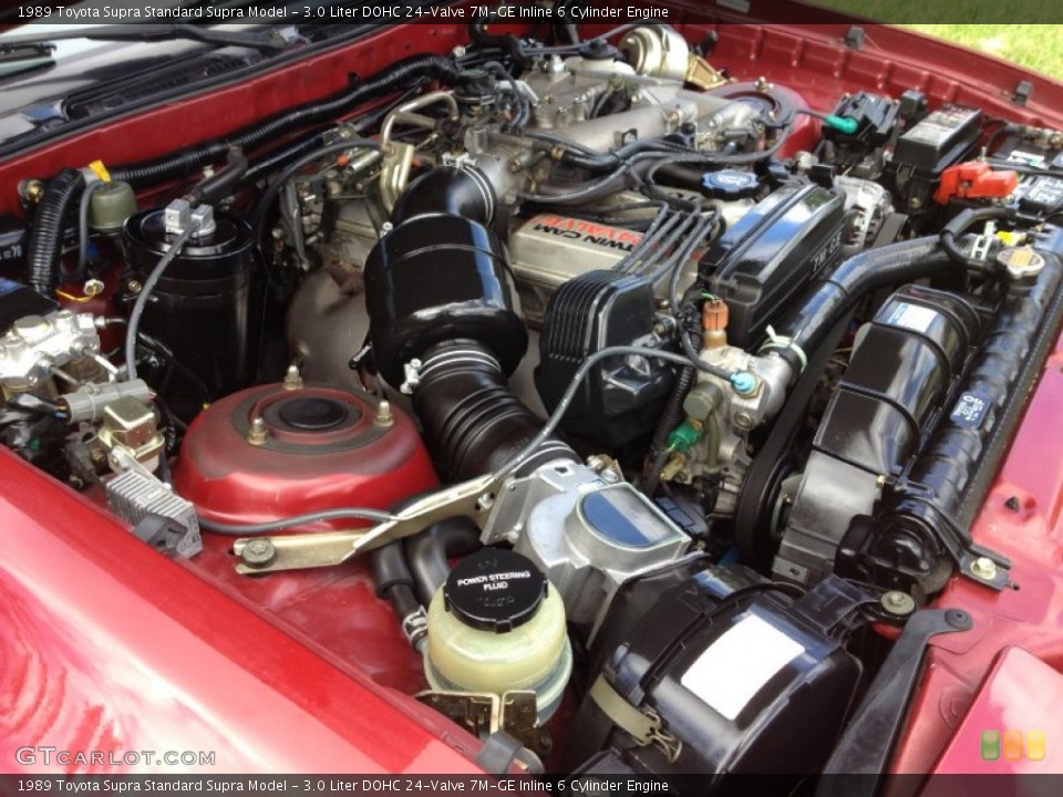 3.0 Liter DOHC 24-Valve 7M-GE Inline 6 Cylinder Engine for the 1989 Toyota Supra #67316337