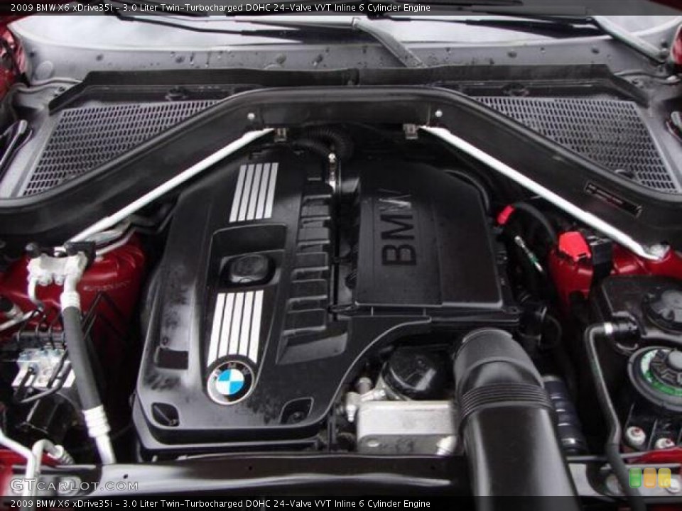 3.0 Liter Twin-Turbocharged DOHC 24-Valve VVT Inline 6 Cylinder Engine for the 2009 BMW X6 #67325402