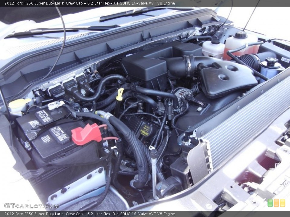 6.2 Liter Flex-Fuel SOHC 16-Valve VVT V8 Engine for the 2012 Ford F250 Super Duty #67341317