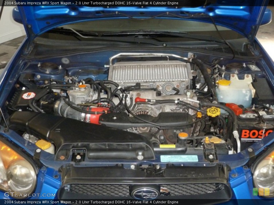 2.0 Liter Turbocharged DOHC 16-Valve Flat 4 Cylinder Engine for the 2004 Subaru Impreza #67344629