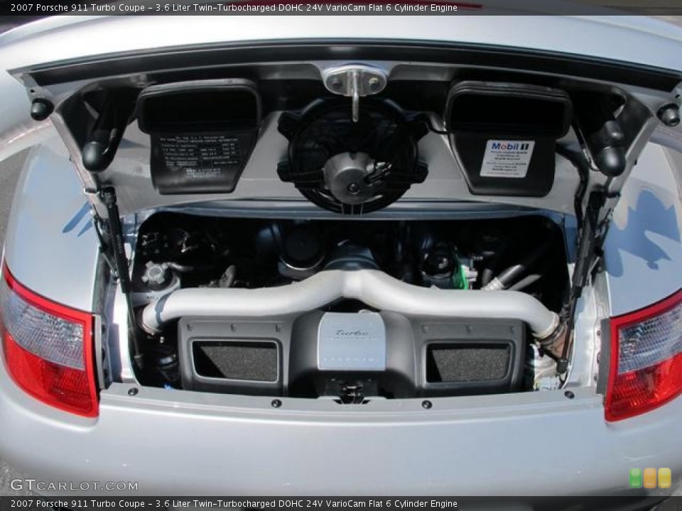 3.6 Liter Twin-Turbocharged DOHC 24V VarioCam Flat 6 Cylinder Engine for the 2007 Porsche 911 #67351907