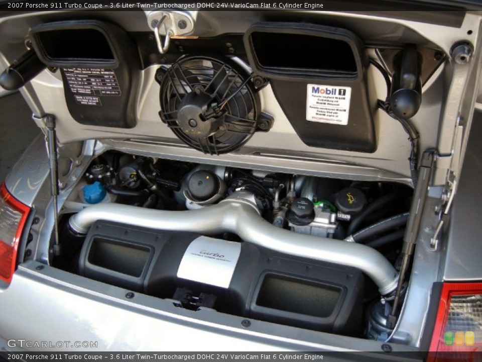 3.6 Liter Twin-Turbocharged DOHC 24V VarioCam Flat 6 Cylinder Engine for the 2007 Porsche 911 #67353101