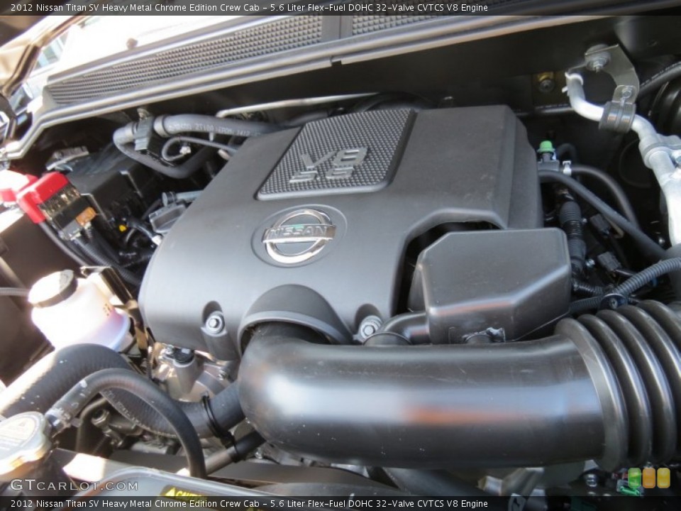 5.6 Liter Flex-Fuel DOHC 32-Valve CVTCS V8 Engine for the 2012 Nissan Titan #67361354
