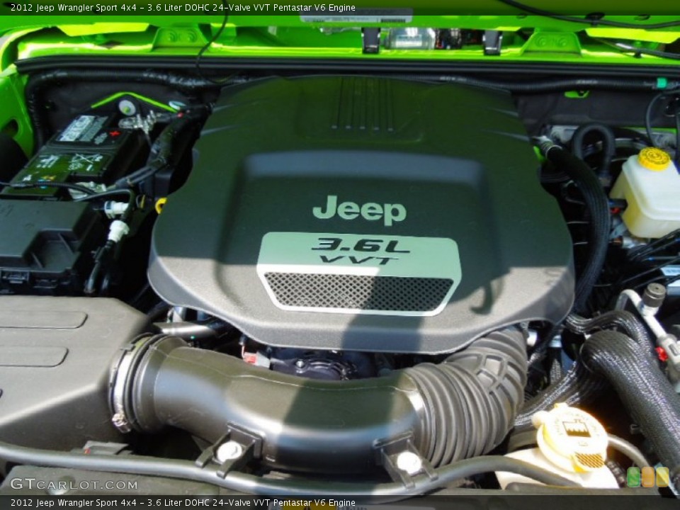 3.6 Liter DOHC 24-Valve VVT Pentastar V6 Engine for the 2012 Jeep Wrangler #67403823