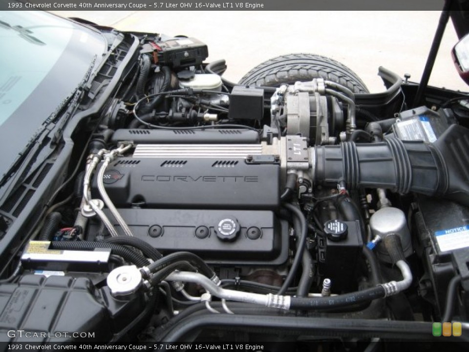 5.7 Liter OHV 16-Valve LT1 V8 Engine for the 1993 Chevrolet Corvette #67423194