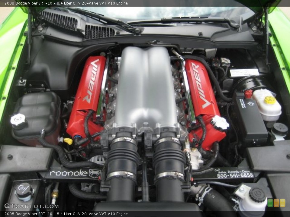 8.4 Liter OHV 20-Valve VVT V10 Engine for the 2008 Dodge Viper #67423605