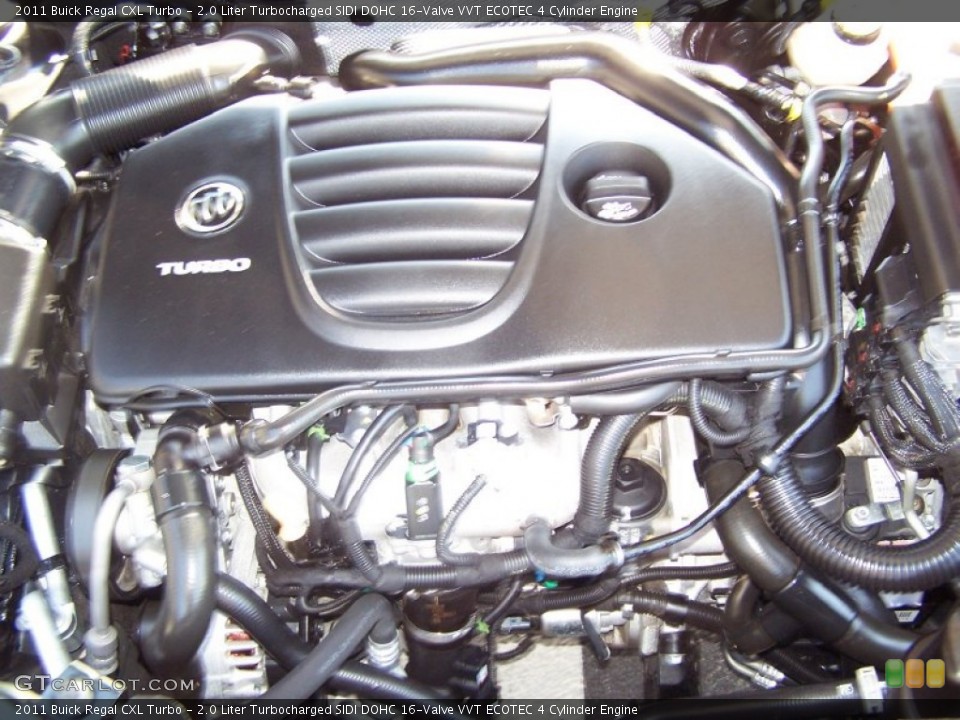 2.0 Liter Turbocharged SIDI DOHC 16-Valve VVT ECOTEC 4 Cylinder Engine for the 2011 Buick Regal #67444017