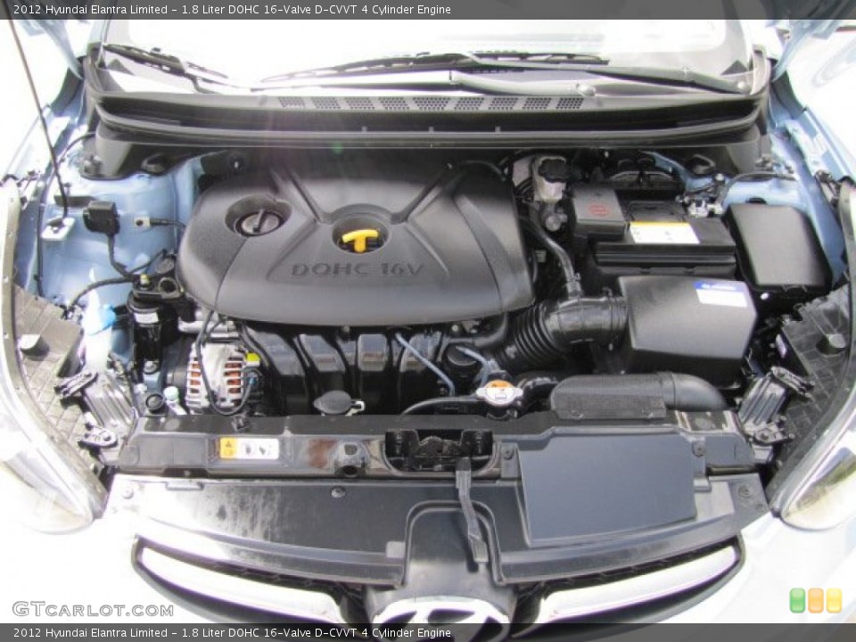 1.8 Liter DOHC 16-Valve D-CVVT 4 Cylinder Engine for the 2012 Hyundai Elantra #67469029