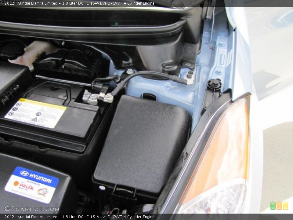 1.8 Liter DOHC 16-Valve D-CVVT 4 Cylinder Engine for the 2012 Hyundai Elantra #67469038