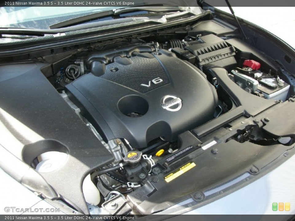 3.5 Liter DOHC 24-Valve CVTCS V6 2011 Nissan Maxima Engine