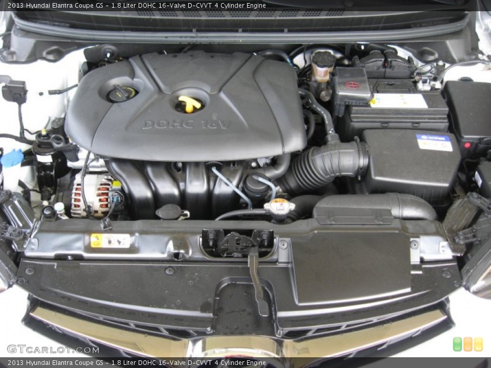 1.8 Liter DOHC 16-Valve D-CVVT 4 Cylinder Engine for the 2013 Hyundai Elantra #67486024
