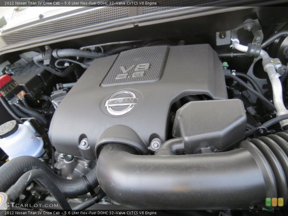 5.6 Liter Flex-Fuel DOHC 32-Valve CVTCS V8 Engine for the 2012 Nissan Titan #67528835
