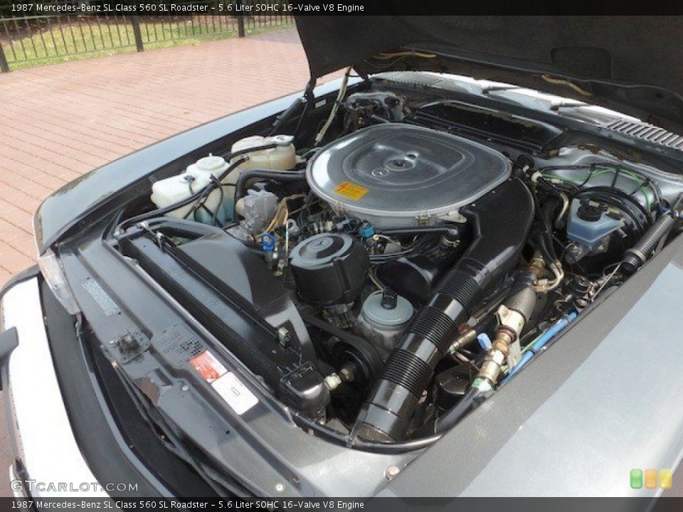 5.6 Liter SOHC 16-Valve V8 Engine for the 1987 Mercedes-Benz SL Class #67551540