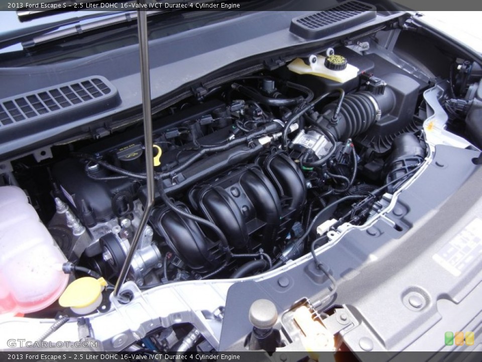 2.5 Liter DOHC 16-Valve iVCT Duratec 4 Cylinder 2013 Ford Escape Engine