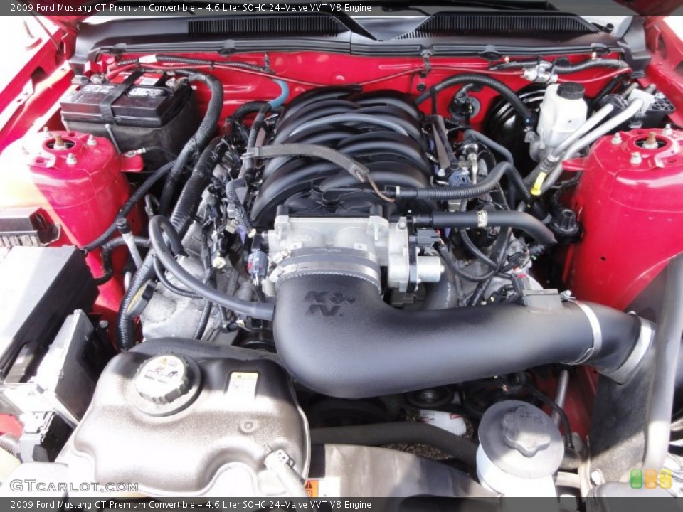 4.6 Liter SOHC 24-Valve VVT V8 Engine for the 2009 Ford Mustang #67619601