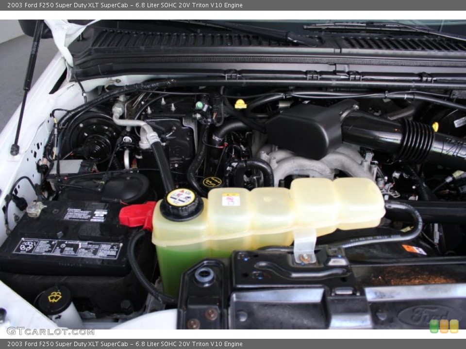 6.8 Liter SOHC 20V Triton V10 Engine for the 2003 Ford F250 Super Duty #67641510