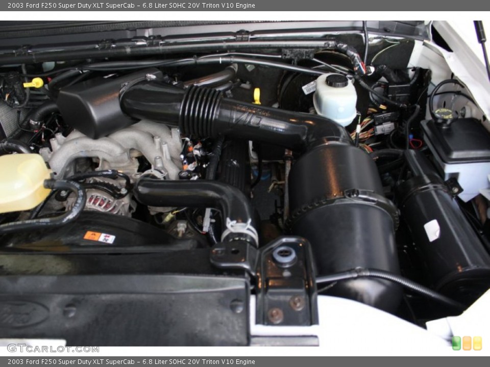6.8 Liter SOHC 20V Triton V10 Engine for the 2003 Ford F250 Super Duty #67641513