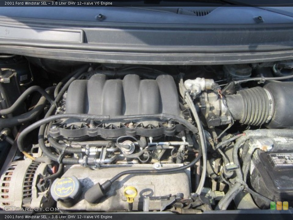 3.8 Liter OHV 12-Valve V6 Engine for the 2001 Ford Windstar #67643088