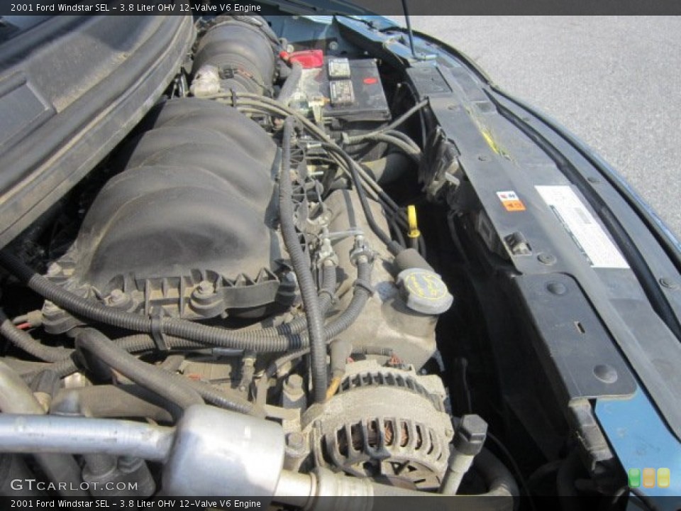 3.8 Liter OHV 12-Valve V6 Engine for the 2001 Ford Windstar #67643091