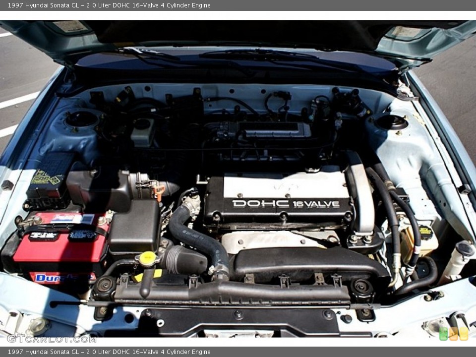 2.0 Liter DOHC 16-Valve 4 Cylinder Engine for the 1997 Hyundai Sonata #67647164