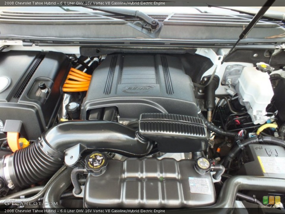 6.0 Liter OHV 16V Vortec V8 Gasoline/Hybrid Electric 2008 Chevrolet Tahoe Engine