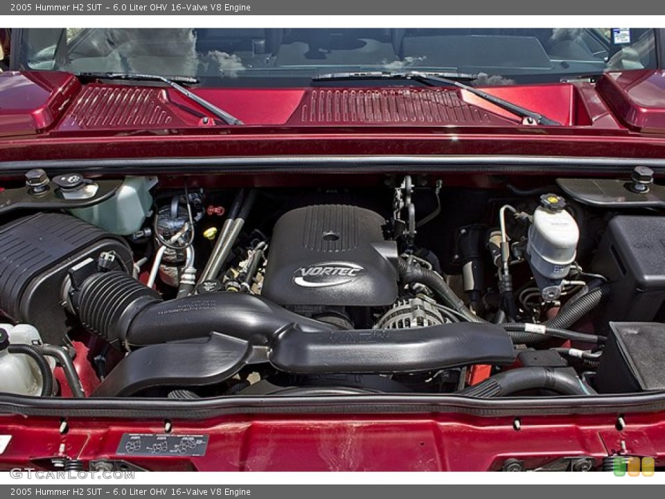 6.0 Liter OHV 16-Valve V8 Engine for the 2005 Hummer H2 #67655416