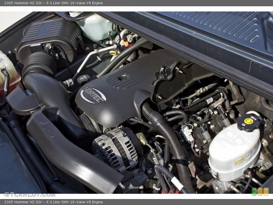 6.0 Liter OHV 16-Valve V8 Engine for the 2005 Hummer H2 #67655632