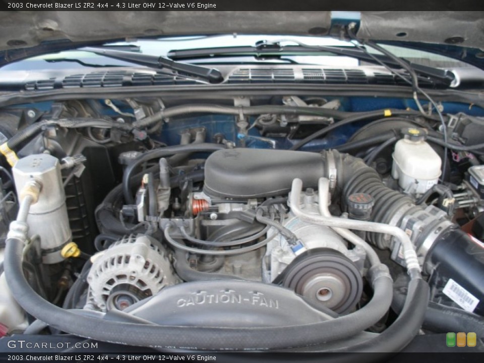 4.3 Liter OHV 12-Valve V6 Engine for the 2003 Chevrolet Blazer #67662088