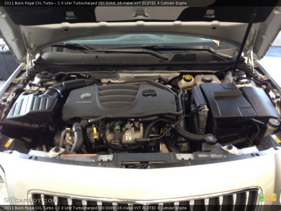 2.0 Liter Turbocharged SIDI DOHC 16-Valve VVT ECOTEC 4 Cylinder Engine for the 2011 Buick Regal #67699174