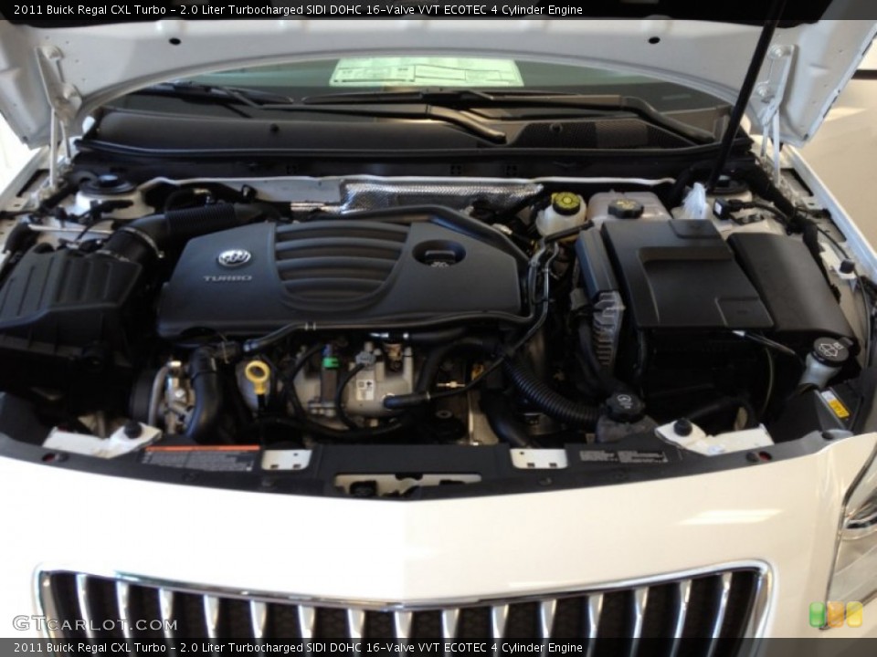 2.0 Liter Turbocharged SIDI DOHC 16-Valve VVT ECOTEC 4 Cylinder Engine for the 2011 Buick Regal #67699384