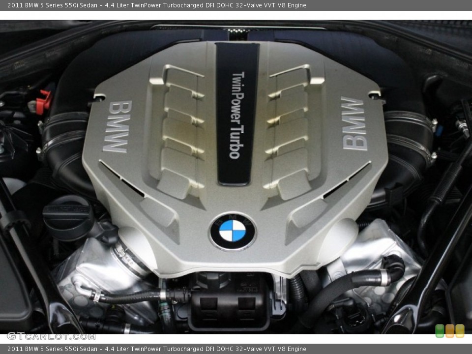 4.4 Liter TwinPower Turbocharged DFI DOHC 32-Valve VVT V8 Engine for the 2011 BMW 5 Series #67725041