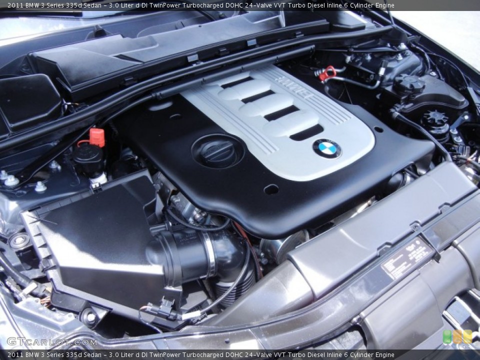 3.0 Liter d DI TwinPower Turbocharged DOHC 24-Valve VVT Turbo Diesel Inline 6 Cylinder Engine for the 2011 BMW 3 Series #67734035