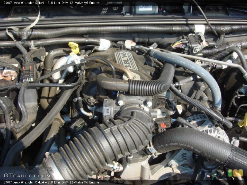 3.8 Liter OHV 12-Valve V6 Engine for the 2007 Jeep Wrangler #67735004