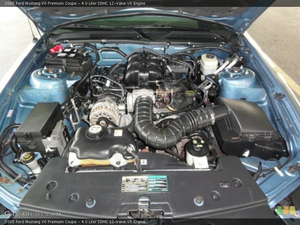 4.0 Liter SOHC 12-Valve V6 Engine for the 2005 Ford Mustang #67747282