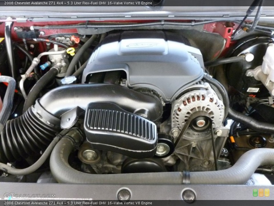 5.3 Liter Flex-Fuel OHV 16-Valve Vortec V8 Engine for the 2008 Chevrolet Avalanche #67752167