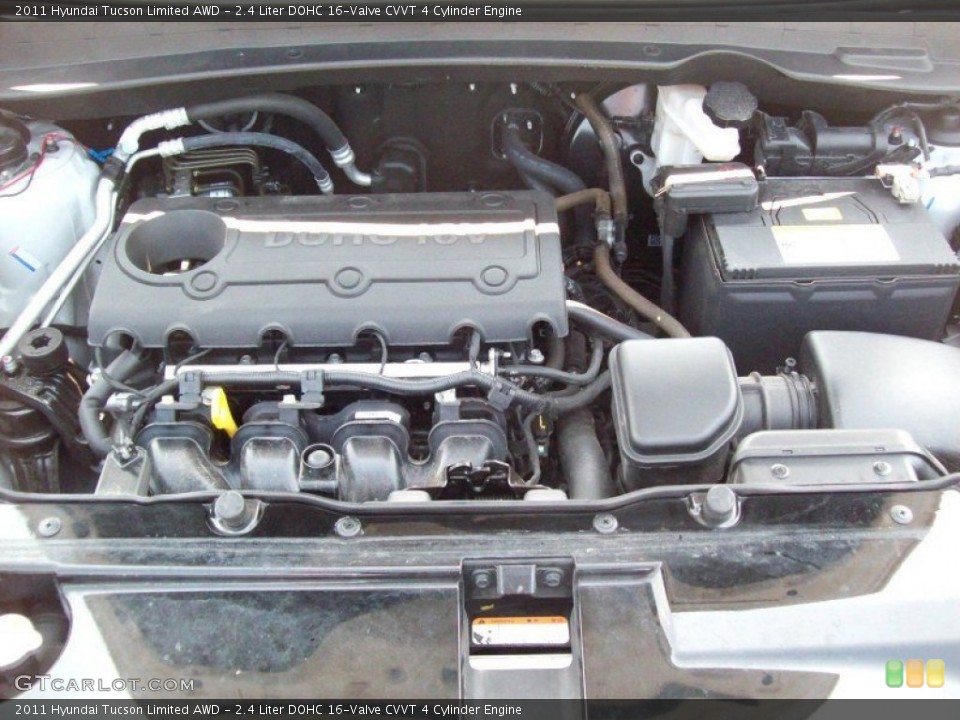 2.4 Liter DOHC 16-Valve CVVT 4 Cylinder Engine for the 2011 Hyundai Tucson #67768173