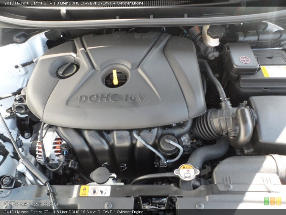 1.8 Liter DOHC 16-Valve D-CVVT 4 Cylinder Engine for the 2013 Hyundai Elantra #67810992