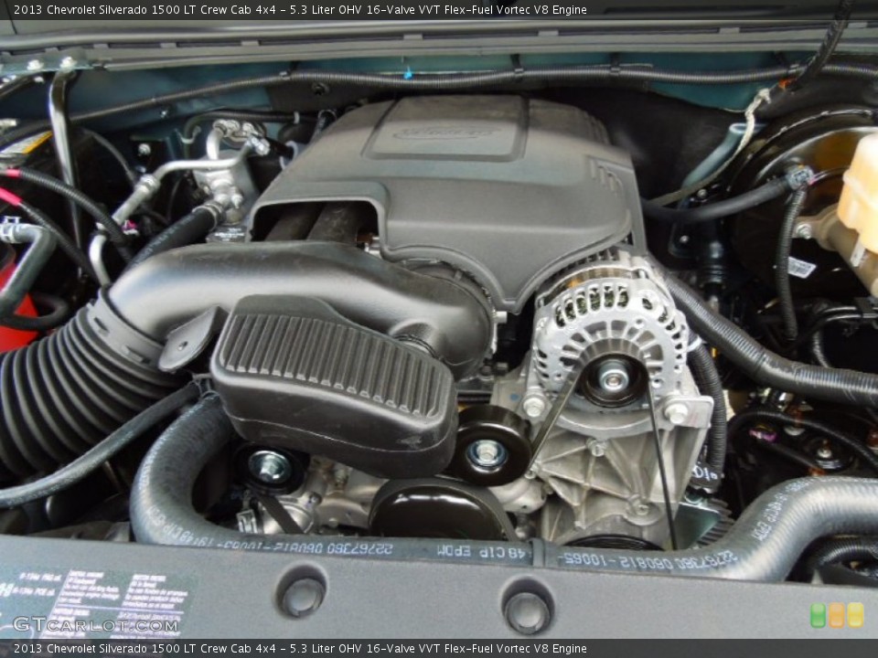 5.3 Liter OHV 16-Valve VVT Flex-Fuel Vortec V8 Engine for the 2013 Chevrolet Silverado 1500 #67836216