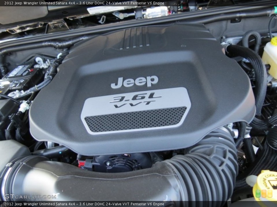 3.6 Liter DOHC 24-Valve VVT Pentastar V6 Engine for the 2012 Jeep Wrangler Unlimited #67836226