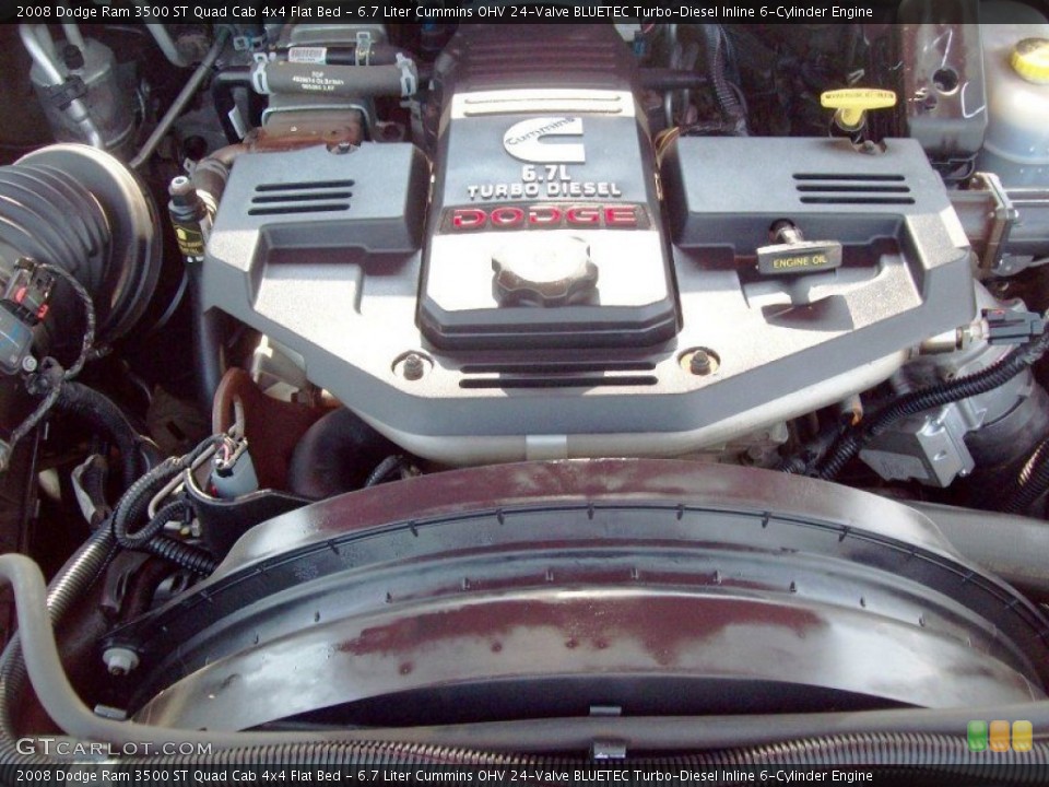 6.7 Liter Cummins OHV 24-Valve BLUETEC Turbo-Diesel Inline 6-Cylinder Engine for the 2008 Dodge Ram 3500 #67859684