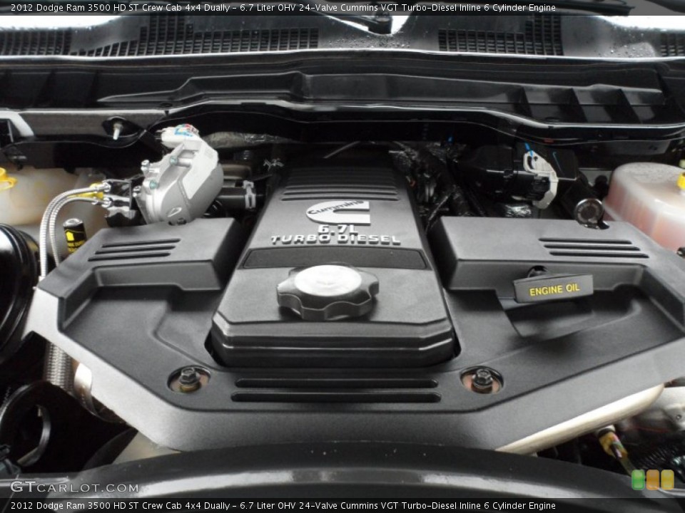 6.7 Liter OHV 24-Valve Cummins VGT Turbo-Diesel Inline 6 Cylinder Engine for the 2012 Dodge Ram 3500 HD #67873594