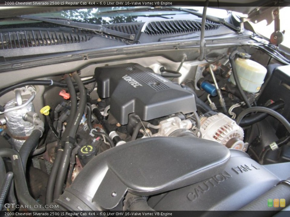 6.0 Liter OHV 16-Valve Vortec V8 Engine for the 2000 Chevrolet Silverado 2500 #67923785