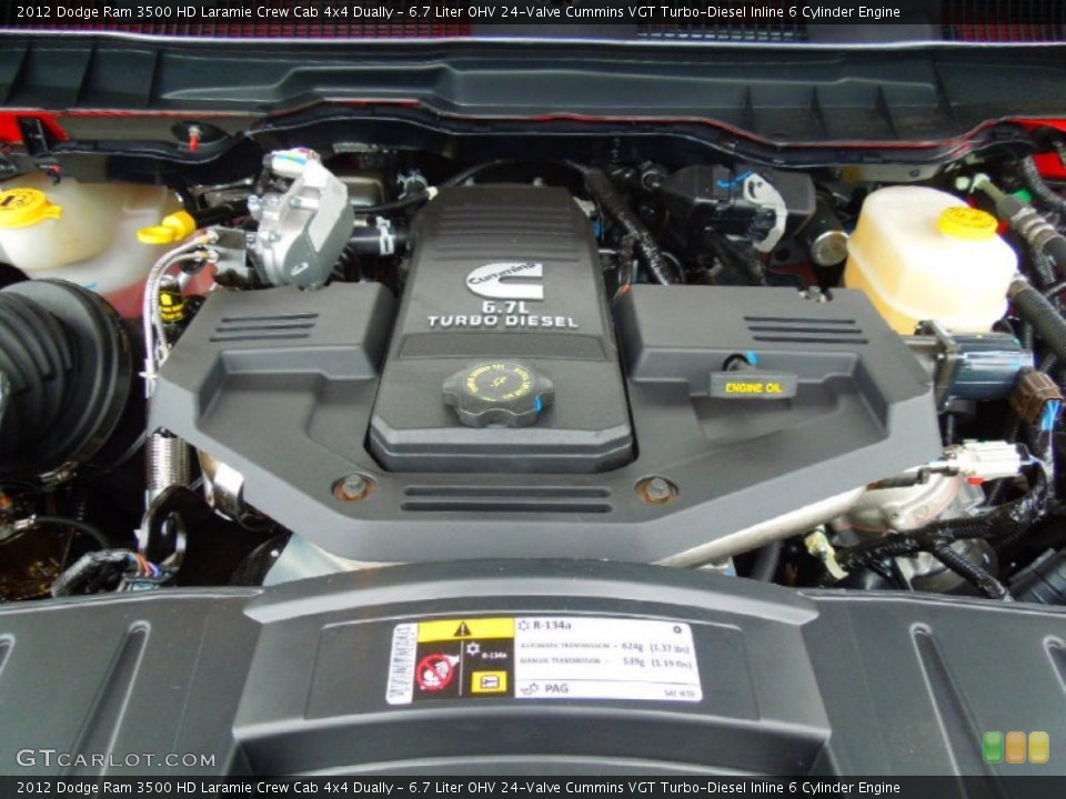 6.7 Liter OHV 24-Valve Cummins VGT Turbo-Diesel Inline 6 Cylinder Engine for the 2012 Dodge Ram 3500 HD #67947974