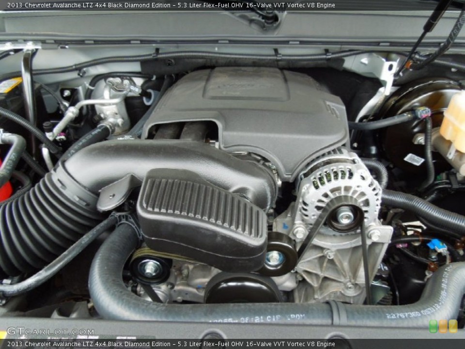 5.3 Liter Flex-Fuel OHV 16-Valve VVT Vortec V8 Engine for the 2013 Chevrolet Avalanche #67958042