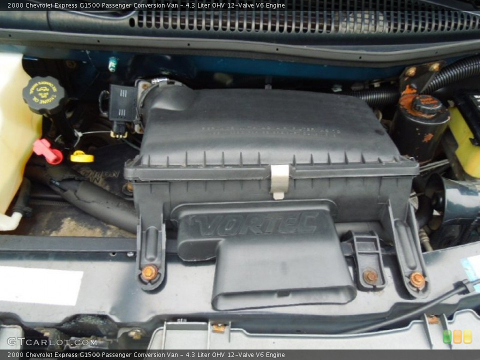 4.3 Liter OHV 12-Valve V6 2000 Chevrolet Express Engine