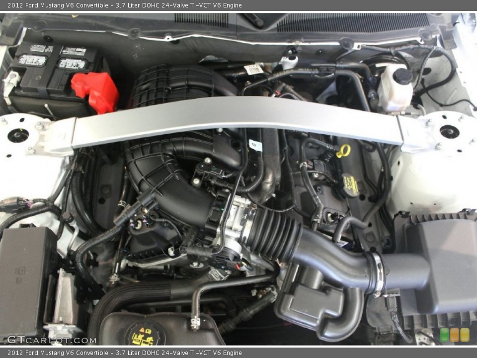 3.7 Liter DOHC 24-Valve Ti-VCT V6 Engine for the 2012 Ford Mustang #67960346