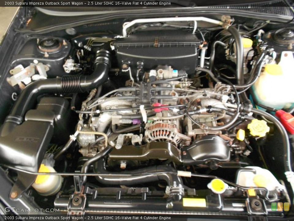 2.5 Liter SOHC 16-Valve Flat 4 Cylinder Engine for the 2003 Subaru Impreza #67966372