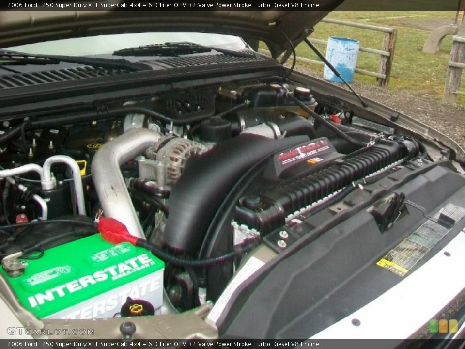 6.0 Liter OHV 32 Valve Power Stroke Turbo Diesel V8 Engine for the 2006 Ford F250 Super Duty #67976233