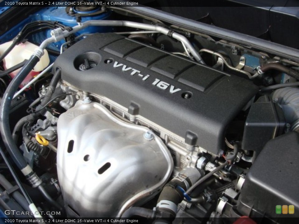 2.4 Liter DOHC 16-Valve VVT-i 4 Cylinder 2010 Toyota Matrix Engine